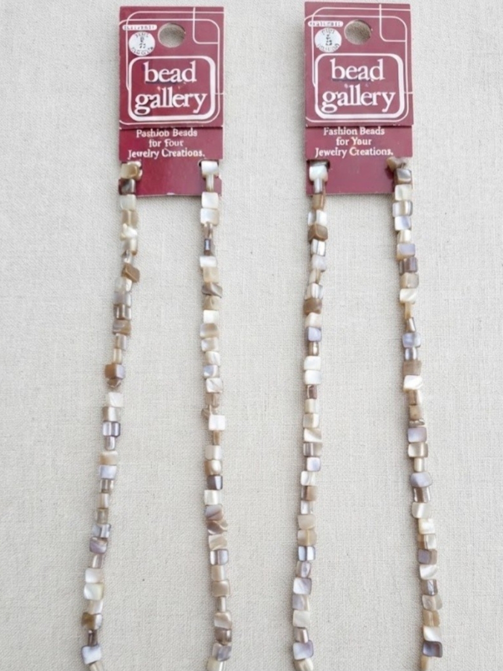​Halcraft Bead Gallery Mother of Pearl Shell Beads  4 Strands​